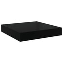 vidaXL magasfényű fekete MDF lebegő fali polc 23 x 23,5 x 3,8 cm