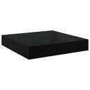 vidaXL 2 db magasfényű fekete MDF lebegő fali polc 23 x 23,5 x 3,8 cm
