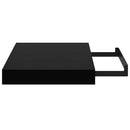 vidaXL 4 db magasfényű fekete MDF lebegő fali polc 23 x 23,5 x 3,8 cm