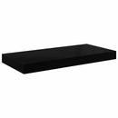 vidaXL magasfényű fekete MDF lebegő fali polc 50 x 23 x 3,8 cm