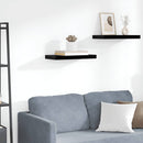 vidaXL magasfényű fekete MDF lebegő fali polc 50 x 23 x 3,8 cm