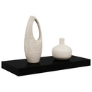 vidaXL magasfényű fekete MDF lebegő fali polc 50 x 23 x 3,8 cm