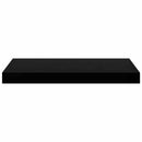 vidaXL 2 db magasfényű fekete MDF lebegő fali polc 50 x 23,5 x 3,8 cm