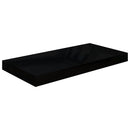 vidaXL 4 db magasfényű fekete MDF lebegő fali polc 50 x 23 x 3,8 cm