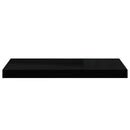 vidaXL 4 db magasfényű fekete MDF lebegő fali polc 60 x 23,5 x 3,8 cm