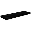 vidaXL magasfényű fekete MDF lebegő fali polc 80 x 23,5 x 3,8 cm