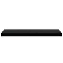 vidaXL 2 db magasfényű fekete MDF lebegő fali polc 80 x 23,5 x 3,8 cm
