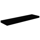 vidaXL magasfényű fekete MDF lebegő fali polc 90 x 23,5 x 3,8 cm