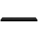vidaXL 2 db magasfényű fekete MDF lebegő fali polc 90 x 23,5 x 3,8 cm