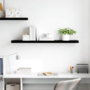 vidaXL magasfényű fekete MDF lebegő fali polc 120 x 23,5 x 3,8 cm
