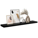 vidaXL magasfényű fekete MDF lebegő fali polc 120 x 23,5 x 3,8 cm