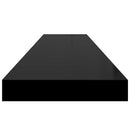 vidaXL magasfényű fekete MDF lebegő fali polc 120 x 23,5 x 3,8 cm