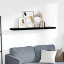 vidaXL magasfényű fekete MDF lebegő fali polc 120 x 23,5 x 3,8 cm