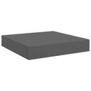 vidaXL magasfényű szürke MDF lebegő fali polc 23 x 23,5 x 3,8 cm