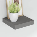 vidaXL magasfényű szürke MDF lebegő fali polc 23 x 23,5 x 3,8 cm