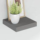vidaXL 2 db magasfényű szürke MDF lebegő fali polc 23 x 23,5 x 3,8 cm