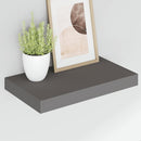 vidaXL magasfényű szürke MDF lebegő fali polc 40 x 23,5 x 3,8 cm