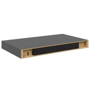 vidaXL magasfényű szürke MDF lebegő fali polc 40 x 23,5 x 3,8 cm