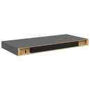vidaXL 2 db magasfényű szürke MDF lebegő fali polc 50 x 23 x 3,8 cm