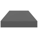 vidaXL magasfényű szürke MDF lebegő fali polc 60 x 23,5 x 3,8 cm