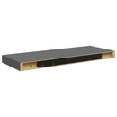 vidaXL magasfényű szürke MDF lebegő fali polc 60 x 23,5 x 3,8 cm