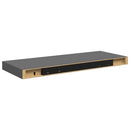 vidaXL 2 db magasfényű szürke MDF lebegő fali polc 60 x 23,5 x 3,8 cm
