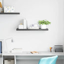 vidaXL magasfényű szürke MDF lebegő fali polc 80 x 23,5 x 3,8 cm