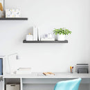 vidaXL magasfényű szürke MDF lebegő fali polc 80 x 23,5 x 3,8 cm