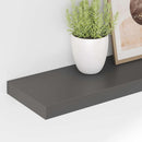 vidaXL magasfényű szürke MDF lebegő fali polc 80 x 23,5 x 3,8 cm