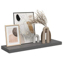 vidaXL magasfényű szürke MDF lebegő fali polc 80 x 23,5 x 3,8 cm
