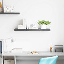 vidaXL magasfényű szürke MDF fali polc 90 x 23,5 x 3,8 cm