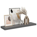 vidaXL magasfényű szürke MDF fali polc 90 x 23,5 x 3,8 cm