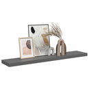 vidaXL magasfényű szürke MDF lebegő fali polc 120 x 23,5 x 3,8 cm