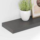 vidaXL 2 db magasfényű szürke MDF lebegő fali polc 120 x 23,5 x 3,8 cm
