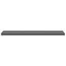 vidaXL 2 db magasfényű szürke MDF lebegő fali polc 120 x 23,5 x 3,8 cm