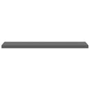 vidaXL 4 db magasfényű szürke MDF lebegő fali polc 120 x 23,5 x 3,8 cm