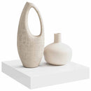 vidaXL fehér MDF lebegő fali polc 23 x 23,5 x 3,8 cm