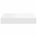 vidaXL fehér MDF lebegő fali polc 23 x 23,5 x 3,8 cm