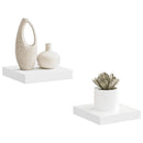 vidaXL 2 db fehér MDF lebegő fali polc 23 x 23,5 x 3,8 cm