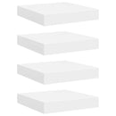 vidaXL 4 db fehér MDF lebegő fali polc 23 x 23,5 x 3,8 cm