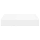 vidaXL 4 db fehér MDF lebegő fali polc 23 x 23,5 x 3,8 cm