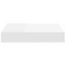vidaXL 4 db fehér MDF lebegő fali polc 23 x 23,5 x 3,8 cm