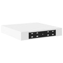 vidaXL 4 db fehér MDF lebegő fali polc 23 x 23,5 x 3,8 cm