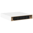 vidaXL 4 db fehér MDF lebegő fali polc 23 x 23,5 x 3,8 cm