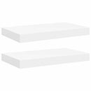 vidaXL 2 db fehér MDF lebegő fali polc 40 x 23,5 x 3,8 cm