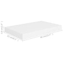 vidaXL 2 db fehér MDF lebegő fali polc 40 x 23 x 3,8 cm