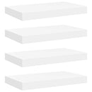vidaXL 4 db fehér MDF lebegő fali polc 40 x 23,5 x 3,8 cm