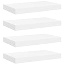vidaXL 4 db fehér MDF lebegő fali polc 40 x 23,5 x 3,8 cm