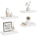 vidaXL 4 db fehér MDF lebegő fali polc 40 x 23,5 x 3,8 cm