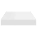 vidaXL 4 db fehér MDF lebegő fali polc 40 x 23,5 x 3,8 cm